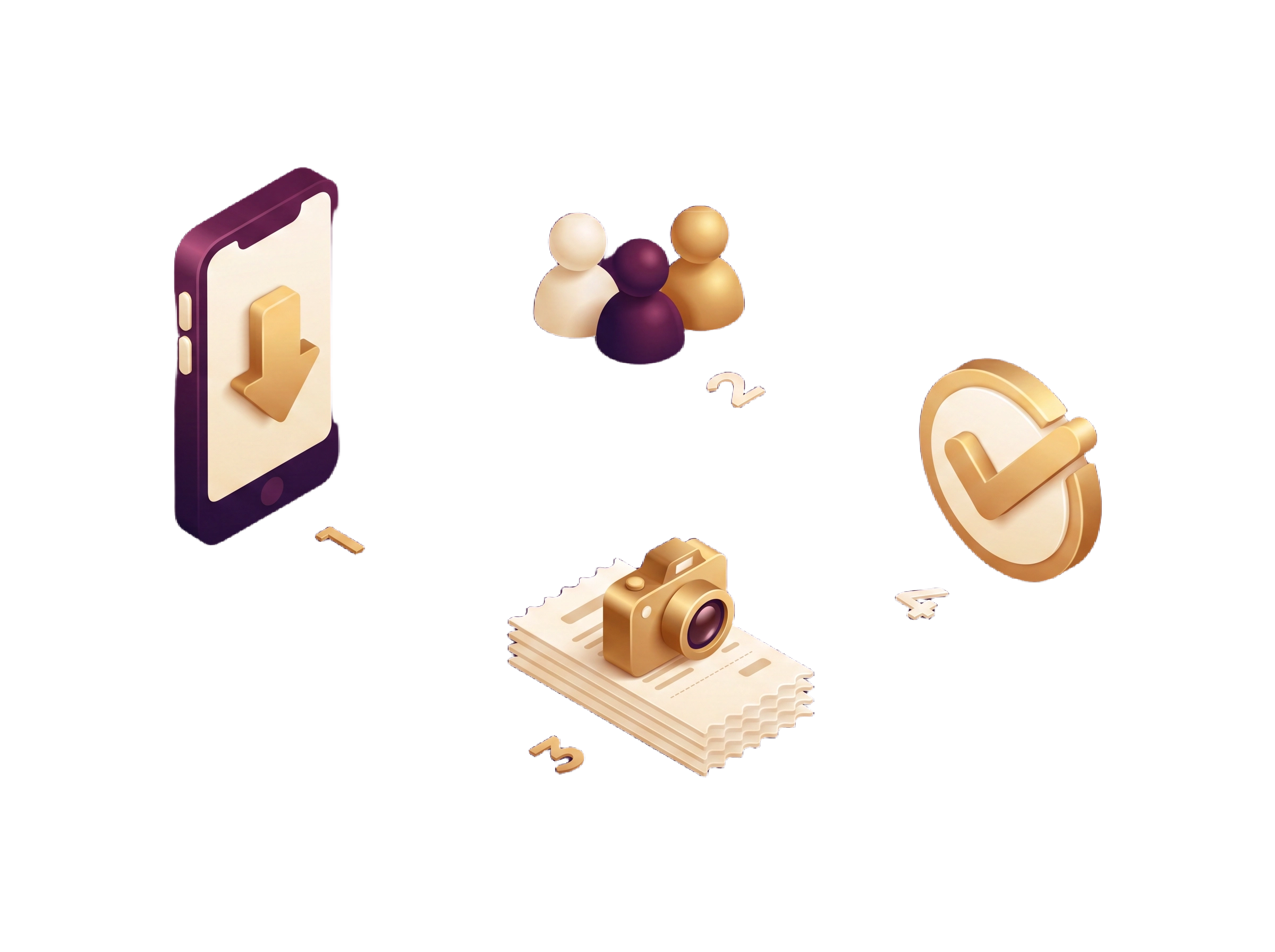 Getting started — isometric onboarding illustration